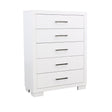 Jessica White 5-Drawer Chest by Coaster at Eve Furniture