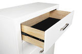Jessica White 5-Drawer Chest by Coaster at Eve Furniture