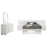 Jessica White 5-Piece Eastern King Bedroom Set with Nightstand Panels by Coaster at Eve Furniture
