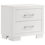 Jessica White 5-Piece Eastern King Bedroom Set with Nightstand Panels by Coaster at Eve Furniture
