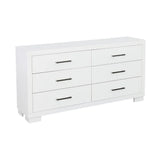 Jessica White 6-Drawer Dresser by Coaster at Eve Furniture