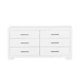 Jessica White 6-Drawer Dresser by Coaster at Eve Furniture