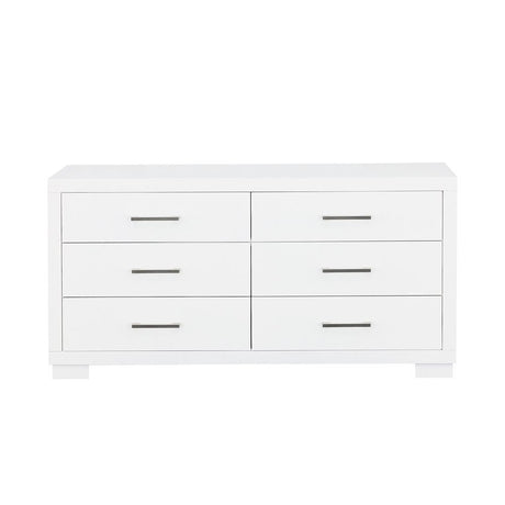 Jessica White 6-Drawer Dresser by Coaster at Eve Furniture