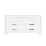 Jessica White 6-Drawer Dresser by Coaster at Eve Furniture