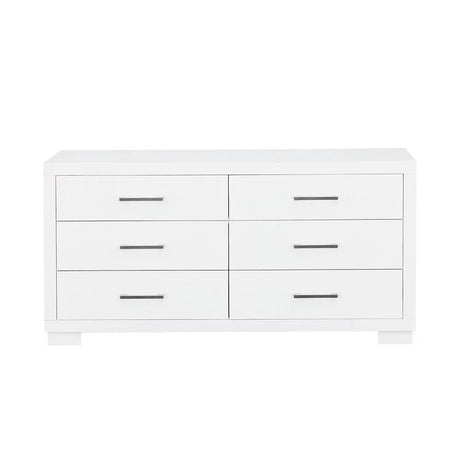 Jessica White 6-Drawer Dresser by Coaster at Eve Furniture