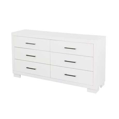 Jessica White 6-Drawer Dresser by Coaster at Eve Furniture