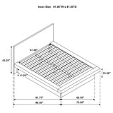Jessica White 6-Piece Queen Bedroom Set with Nightstand Panels by Coaster at Eve Furniture