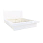 Jessica White Eastern King Platform Bed with Rail Seating by Coaster at Eve Furniture