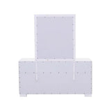 Jessica White Rectangular Mirror by Coaster at Eve Furniture