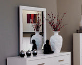Jessica White Rectangular Mirror by Coaster at Eve Furniture