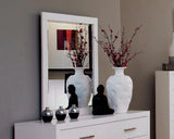 Jessica White Rectangular Mirror by Coaster at Eve Furniture