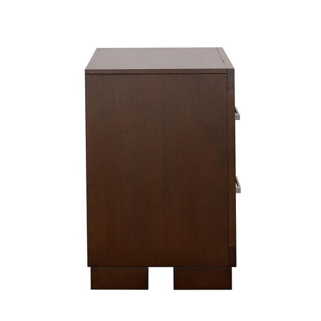 Jessica Cappuccino 2-Drawer Nightstand by Coaster at Eve Furniture
