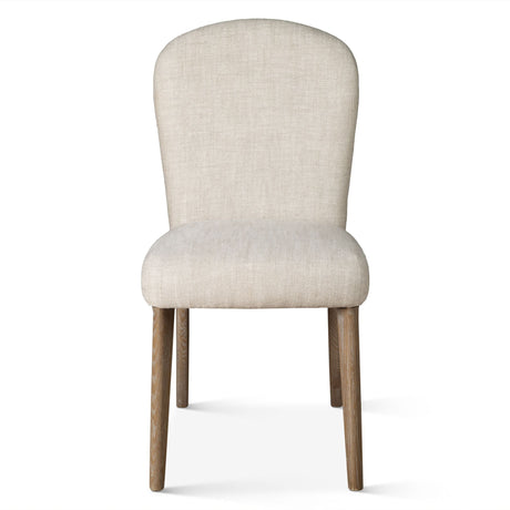 Jessie 18" Dining Chair in Beige Linen, Set of 2 by Home Trends & Design at Eve Furniture