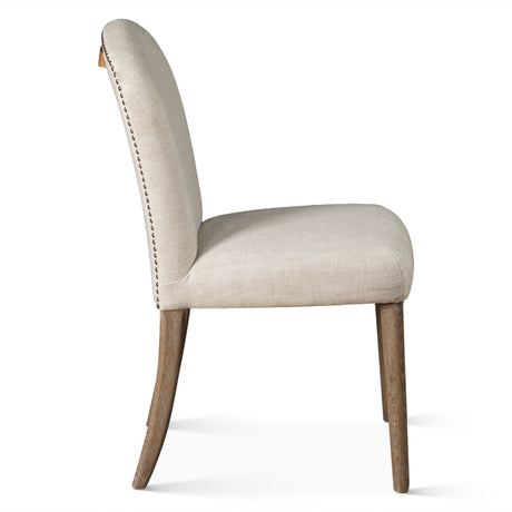Jessie 18" Dining Chair in Beige Linen, Set of 2 by Home Trends & Design at Eve Furniture