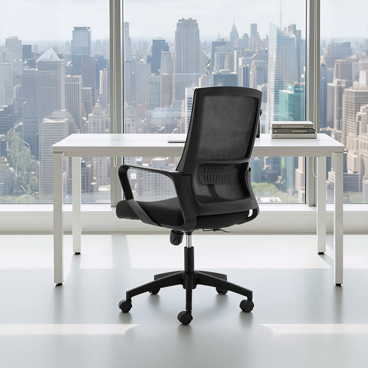 Jett Black Low Back Office Chair by Zuomod at Eve Furniture