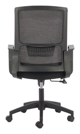 Jett Black Low Back Office Chair by Zuomod at Eve Furniture
