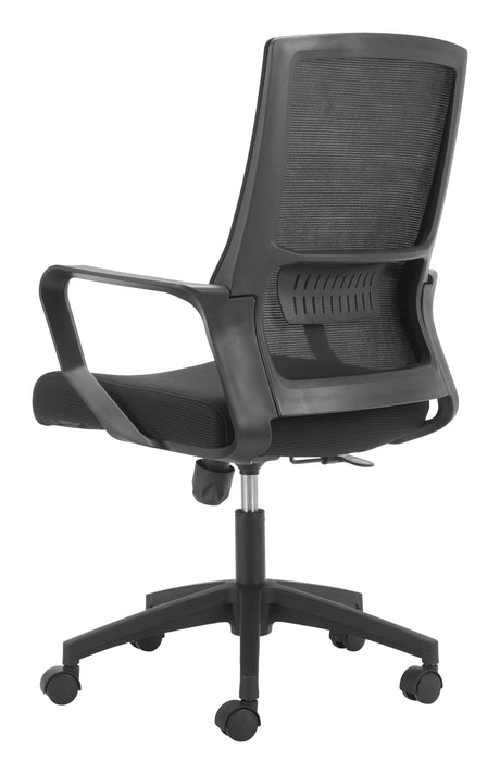 Jett Black Low Back Office Chair by Zuomod at Eve Furniture