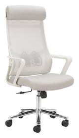 Jett Light Gray High Back Office Chair by Zuomod at Eve Furniture
