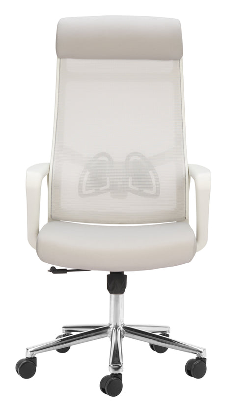 Jett Light Gray High Back Office Chair by Zuomod at Eve Furniture