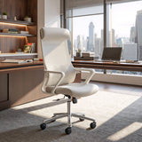 Jett Light Gray High Back Office Chair by Zuomod at Eve Furniture