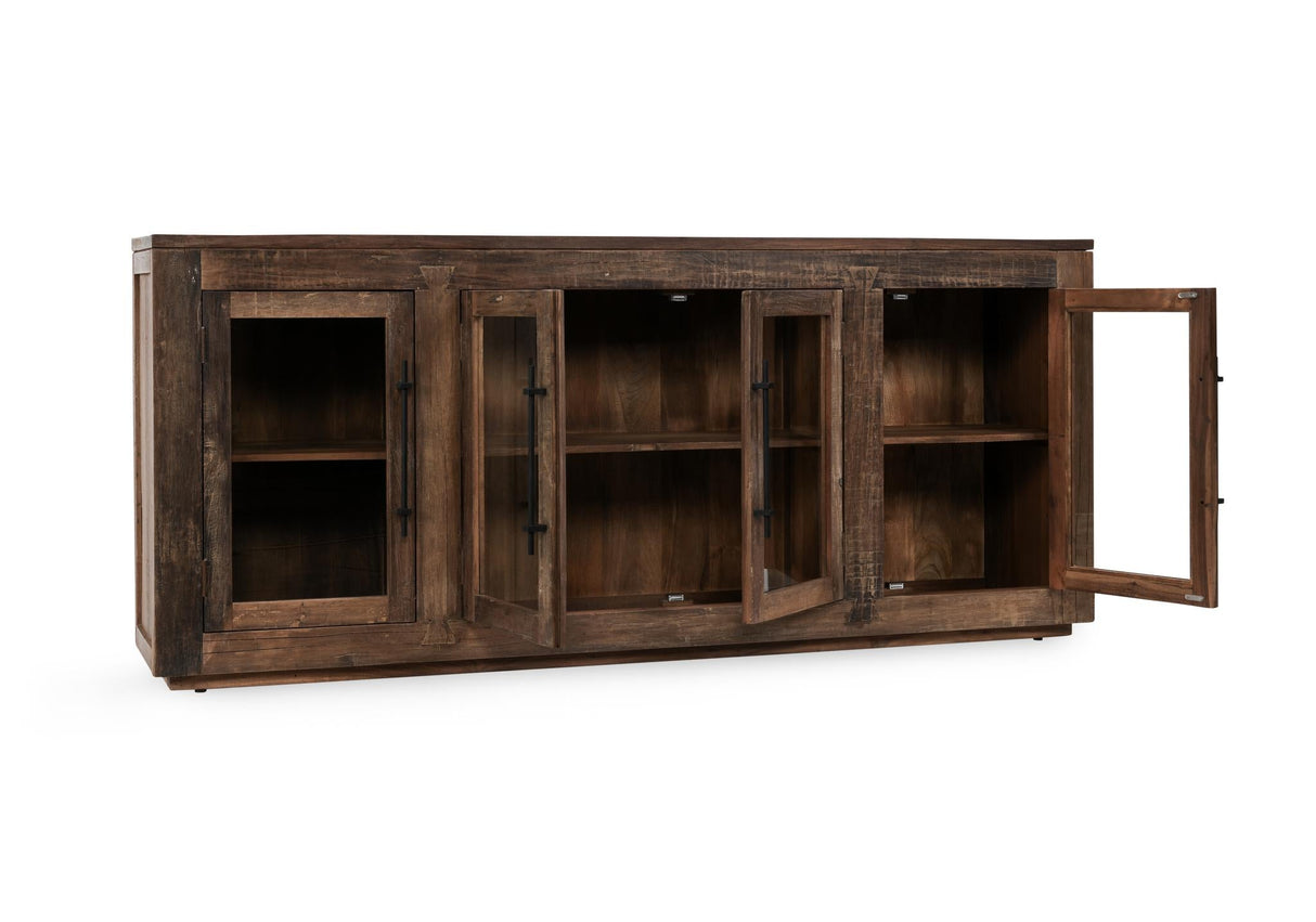 Jett Natural 4 Door Cabinet by Classic Home at Eve Furniture