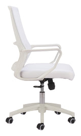 Jett White Low Back Office Chair by Zuomod at Eve Furniture