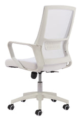 Jett White Low Back Office Chair by Zuomod at Eve Furniture