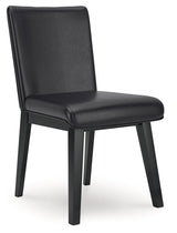 Jettaya Black/White Dining Chair, Set of 2