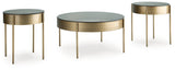 Jettaya Brushed Brass Table