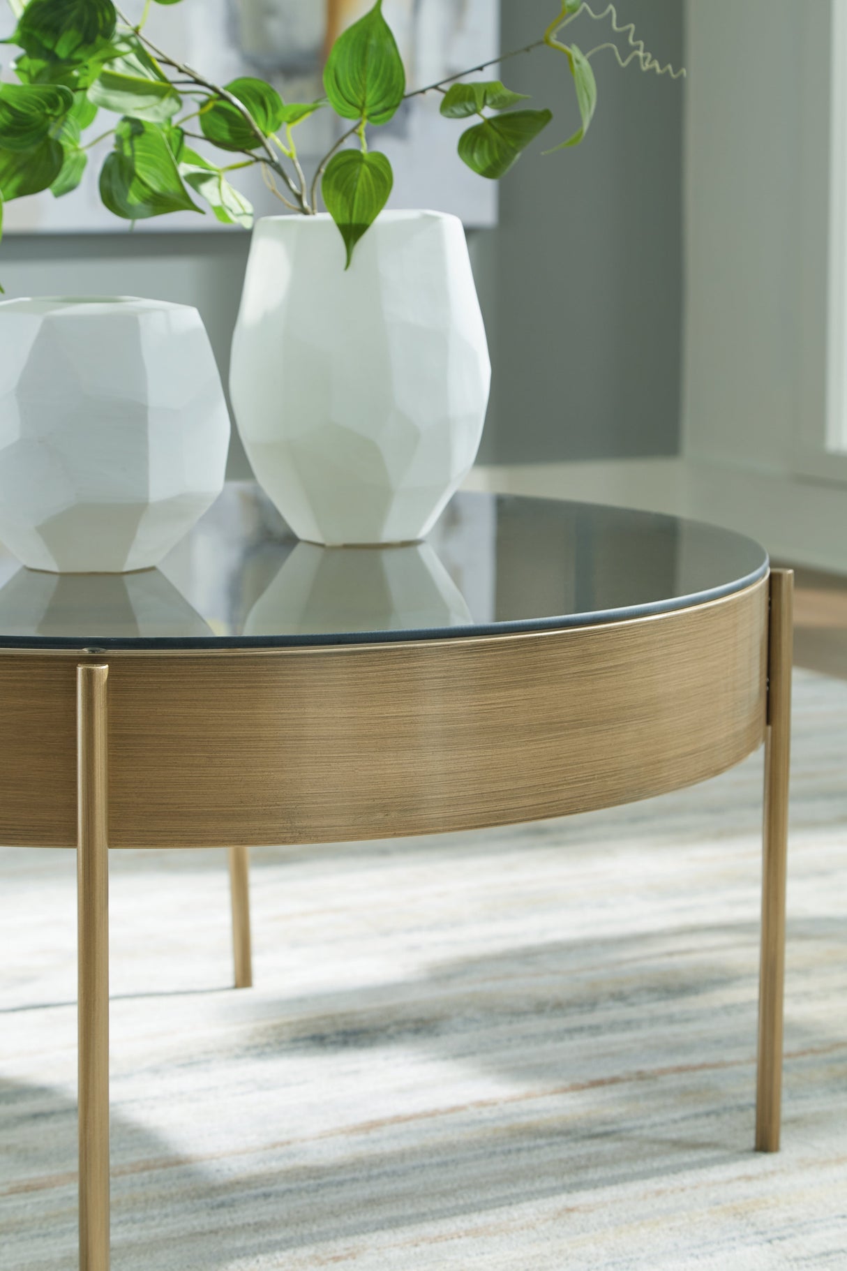 Jettaya Brushed Brass Table