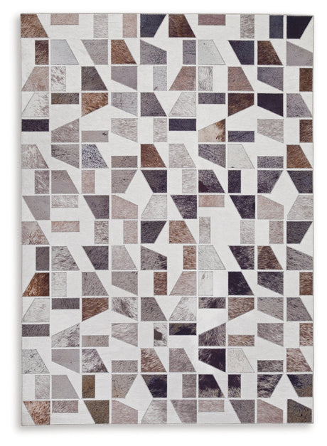 Jettner Multi 5' x 7' Rug by Ashley at Eve Furniture