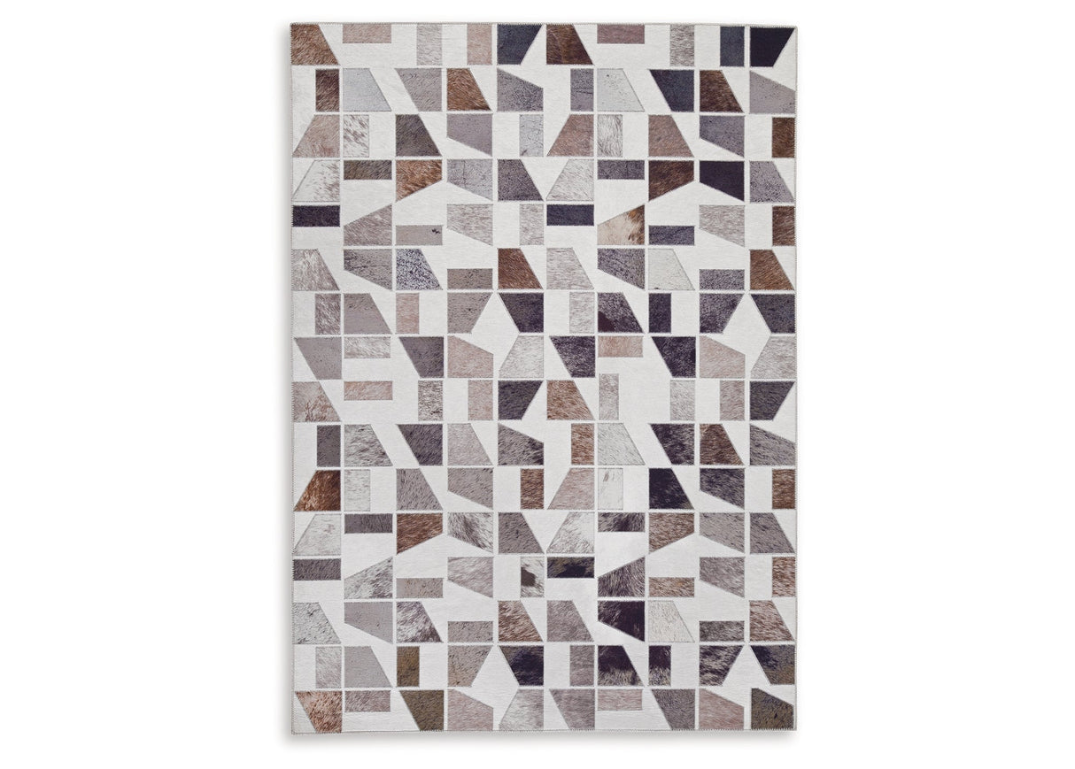 Jettner Multi 5' x 7' Rug by ASHLEY FURNITURE at Eve Furniture