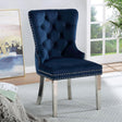 Jewett Blue Wingback Chair, Set of 2 by Furniture of America at Eve Furniture