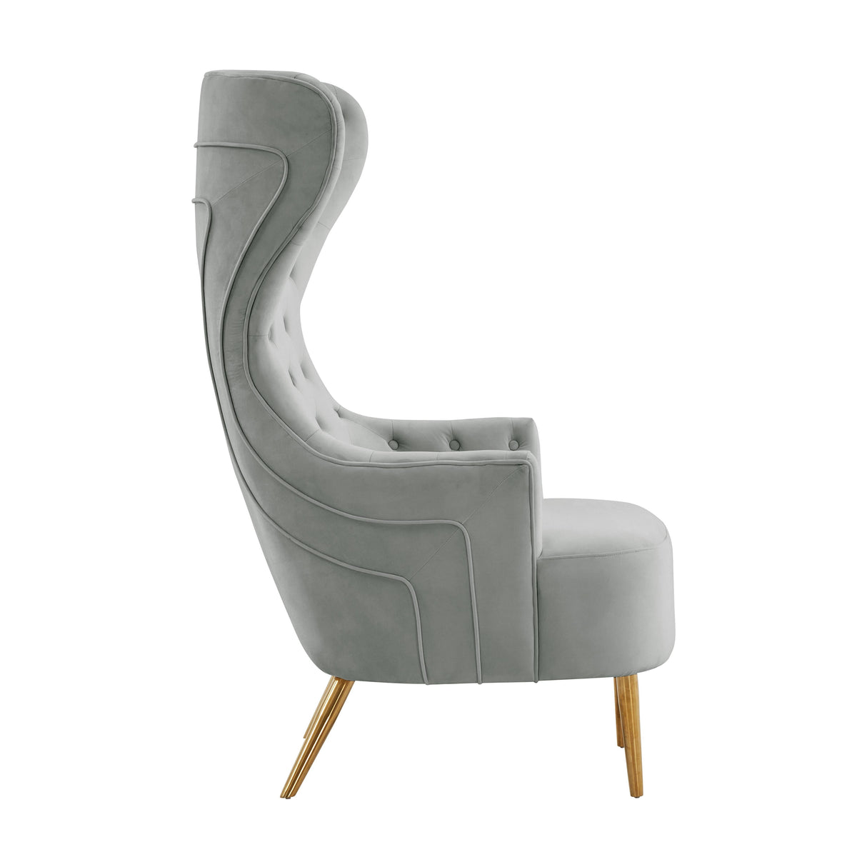 Jezebel Velvet Wingback Chair by Inspire Me! Home Decor by TOV Furniture at Eve Furniture