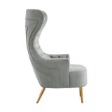 Jezebel Velvet Wingback Chair by Inspire Me! Home Decor by TOV Furniture at Eve Furniture