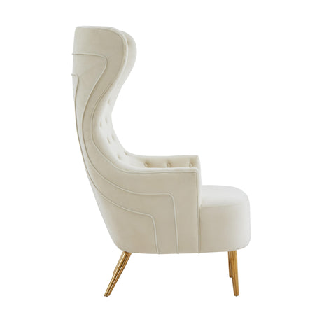Jezebel Velvet Wingback Chair by Inspire Me! Home Decor by TOV Furniture at Eve Furniture
