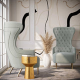 Jezebel Velvet Wingback Chair by Inspire Me! Home Decor by TOV Furniture at Eve Furniture