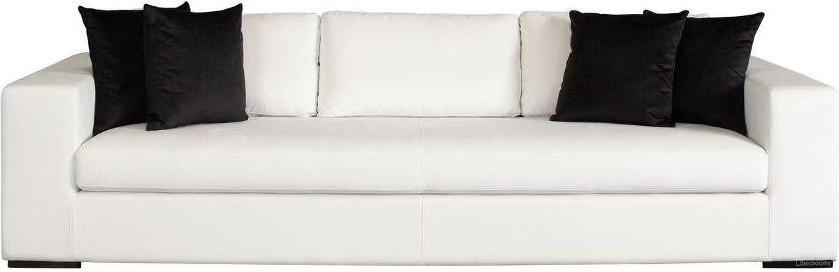Muse Mist White Performance Fabric Sofa by Diamond Sofa at Eve Furniture