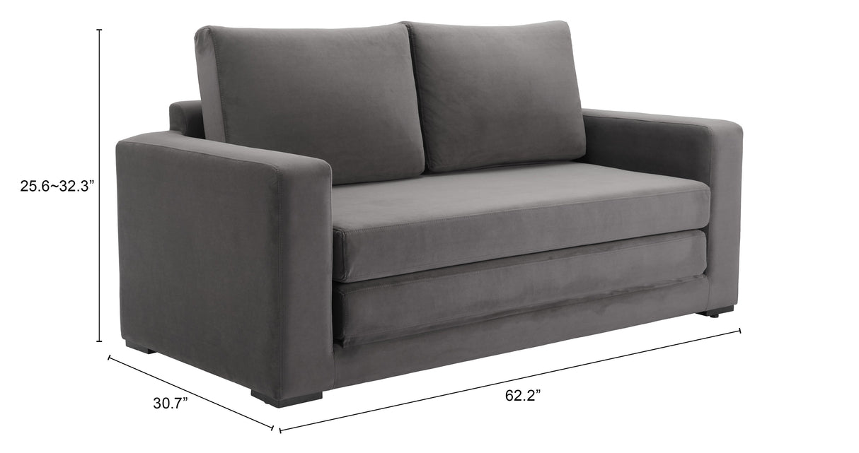 Jide Gray Sleeper Sofa by Zuomod at Eve Furniture