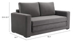 Jide Gray Sleeper Sofa by Zuomod at Eve Furniture