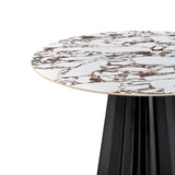Jimena Marble Ceramic 47" Round Dining Table by TOV Furniture at Eve Furniture