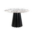 Jimena Marble Ceramic 47" Round Dining Table by TOV Furniture at Eve Furniture