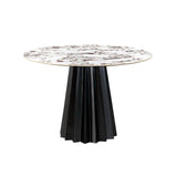 Jimena Marble Ceramic 47" Round Dining Table by TOV Furniture at Eve Furniture