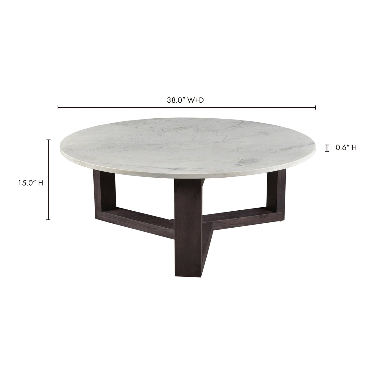 Jinxx Charcoal Grey Coffee Table by MOES at Eve Furniture