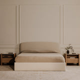 Joan Cream King Storage Bed by Moe's Home at Eve Furniture