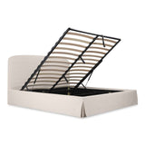 Joan Cream King Storage Bed by Moe's Home at Eve Furniture