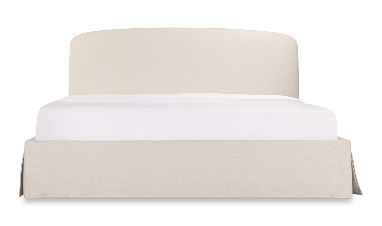 Joan King Storage Bed Cream by Moe's Home at Eve Furniture