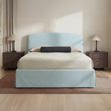 Joan Light Blue King Storage Bed by MOES at Eve Furniture