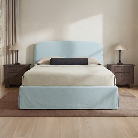 Joan Light Blue King Storage Bed by MOES at Eve Furniture