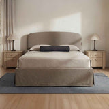 Joan Light Taupe King Storage Bed by Moe's Home at Eve Furniture